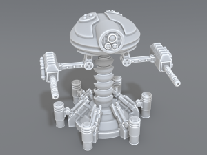 robot turret 3D-Druckmodell