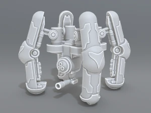 torreta rob&oacute;tica Modelo de impresión 3D