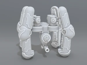 menara robot Model Cetak 3D