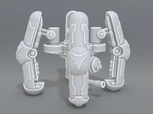 menara robot Model Cetak 3D