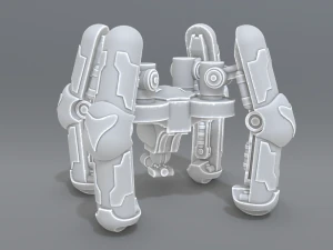 menara robot Model Cetak 3D