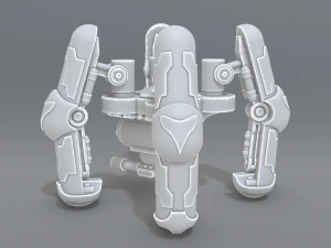 menara robot Model Cetak 3D