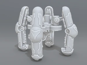 menara robot Model Cetak 3D