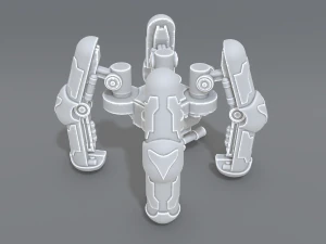 menara robot Model Cetak 3D