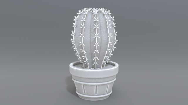 cactus 3D प्रिंट मॉडल .c4d .max .obj .3ds .fbx .stl .blend 