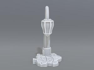 lamp post 3D 프린트 모델