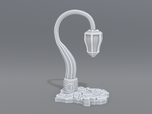 lamp post 3D 프린트 모델