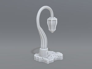 lamp post 3D 프린트 모델