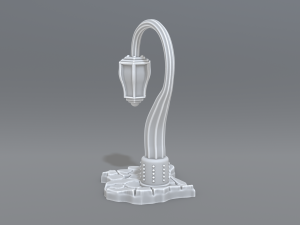 lamp post 3D 프린트 모델