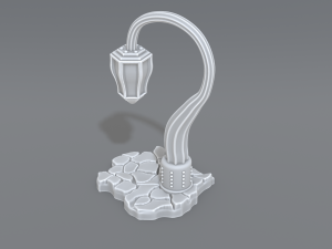 lamp post 3D 프린트 모델
