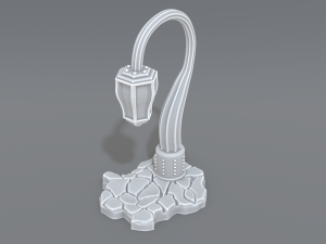 lamp post 3D 프린트 모델