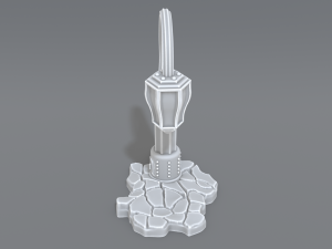 lamp post 3D 프린트 모델