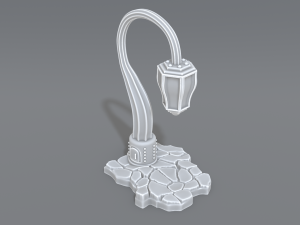 lamp post 3D 프린트 모델