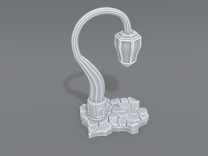 lamp post 3D 프린트 모델