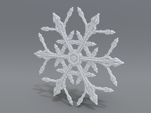 snowflake 3D-printmodel