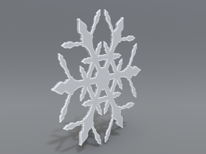 snowflake 3Dプリントモデル