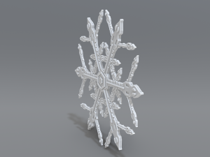 snowflake 3Dプリントモデル