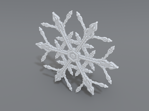 snowflake 3Dプリントモデル