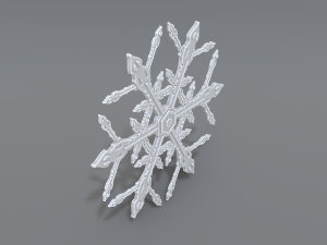snowflake 3Dプリントモデル