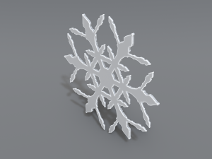 snowflake 3Dプリントモデル