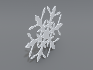 snowflake 3Dプリントモデル