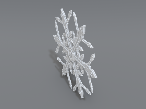 snowflake 3Dプリントモデル