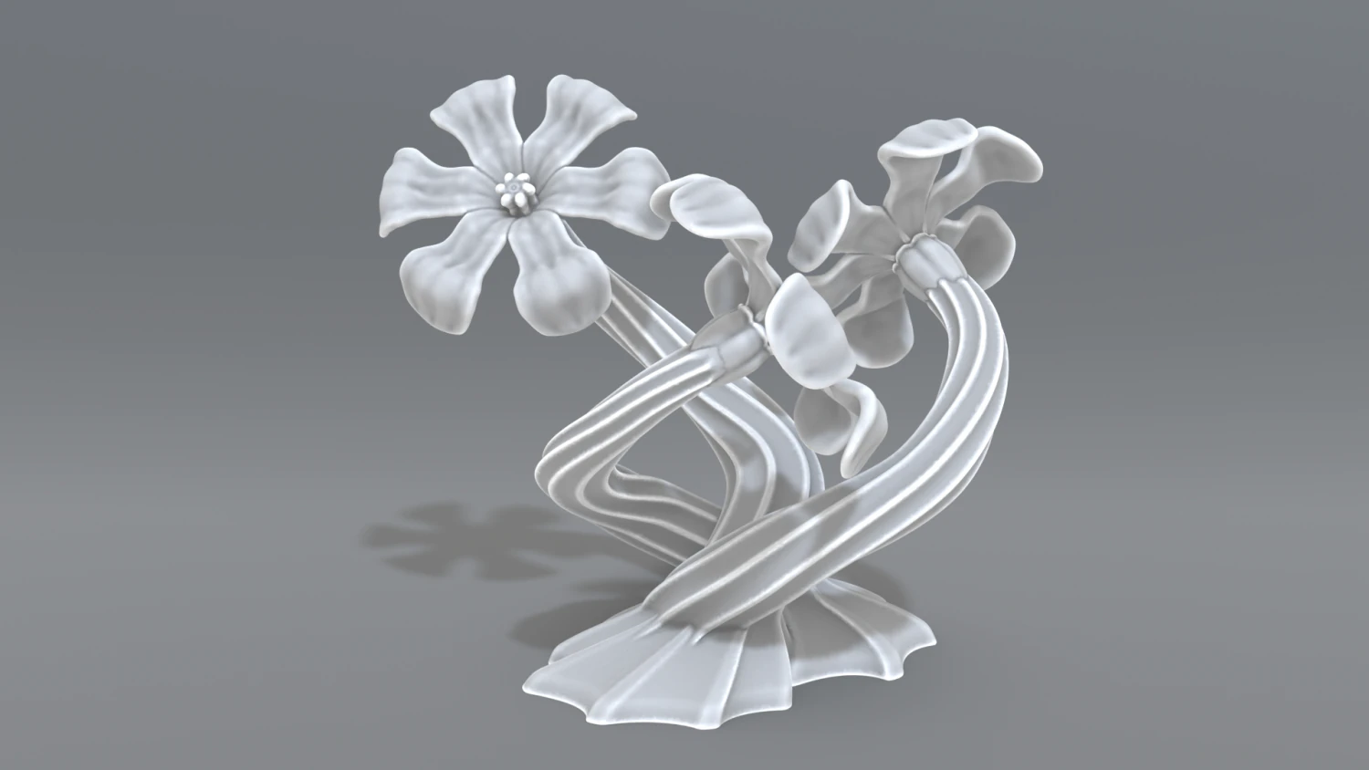 flowers 3D Print Model .c4d .max .obj .3ds .fbx .stl .blend