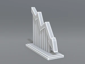 seta dw Modelo de Impressão 3D