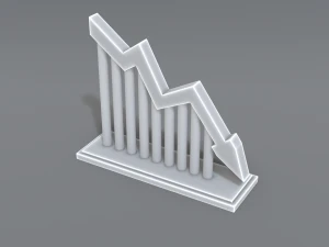 seta dw Modelo de Impressão 3D