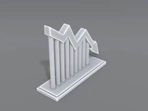 seta dw Modelo de Impressão 3D