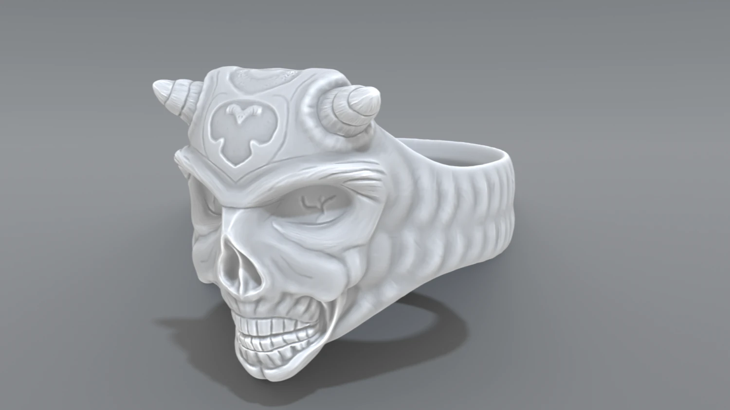 ring demon face 3D Print Model .c4d .max .obj .3ds .fbx .stl .blend