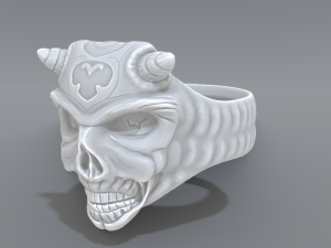 ring demon face 3D-printmodel