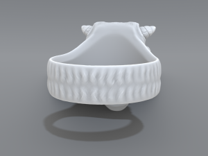 ring demon face Model do druku 3D