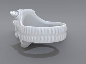 ring demon face Model do druku 3D