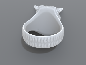 ring demon face Model do druku 3D
