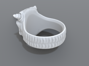 ring demon face Model do druku 3D