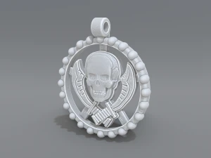 colgante de calavera Modelo de impresión 3D