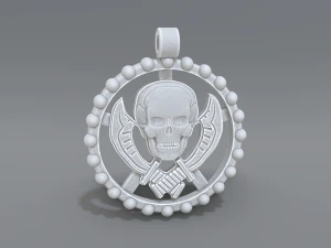 pendant skull 3D Print Model