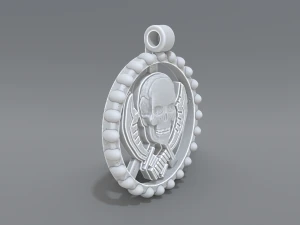 pendant skull 3D Print Model