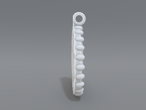 pendant skull Model Cetak 3D