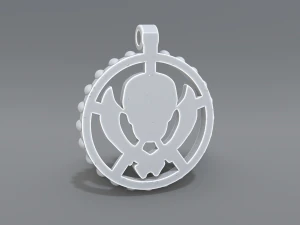 pendant skull 3D Print Model