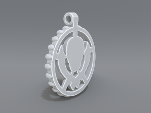 pendant skull Model Cetak 3D