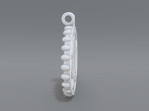 pendant skull Model Cetak 3D