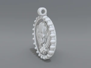 pendant skull 3D Print Model