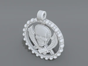 pendant skull 3D Print Model