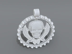 pendant skull 3D Print Model