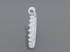 pendant skull Model Cetak 3D