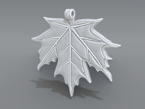 colgante de hoja de arce Modelo de impresión 3D