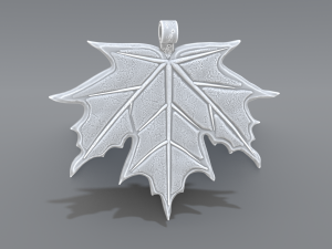 maple leaf pendant 3D Принт Модель