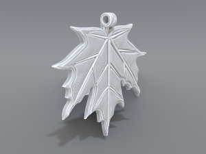 maple leaf pendant 3D Принт Модель